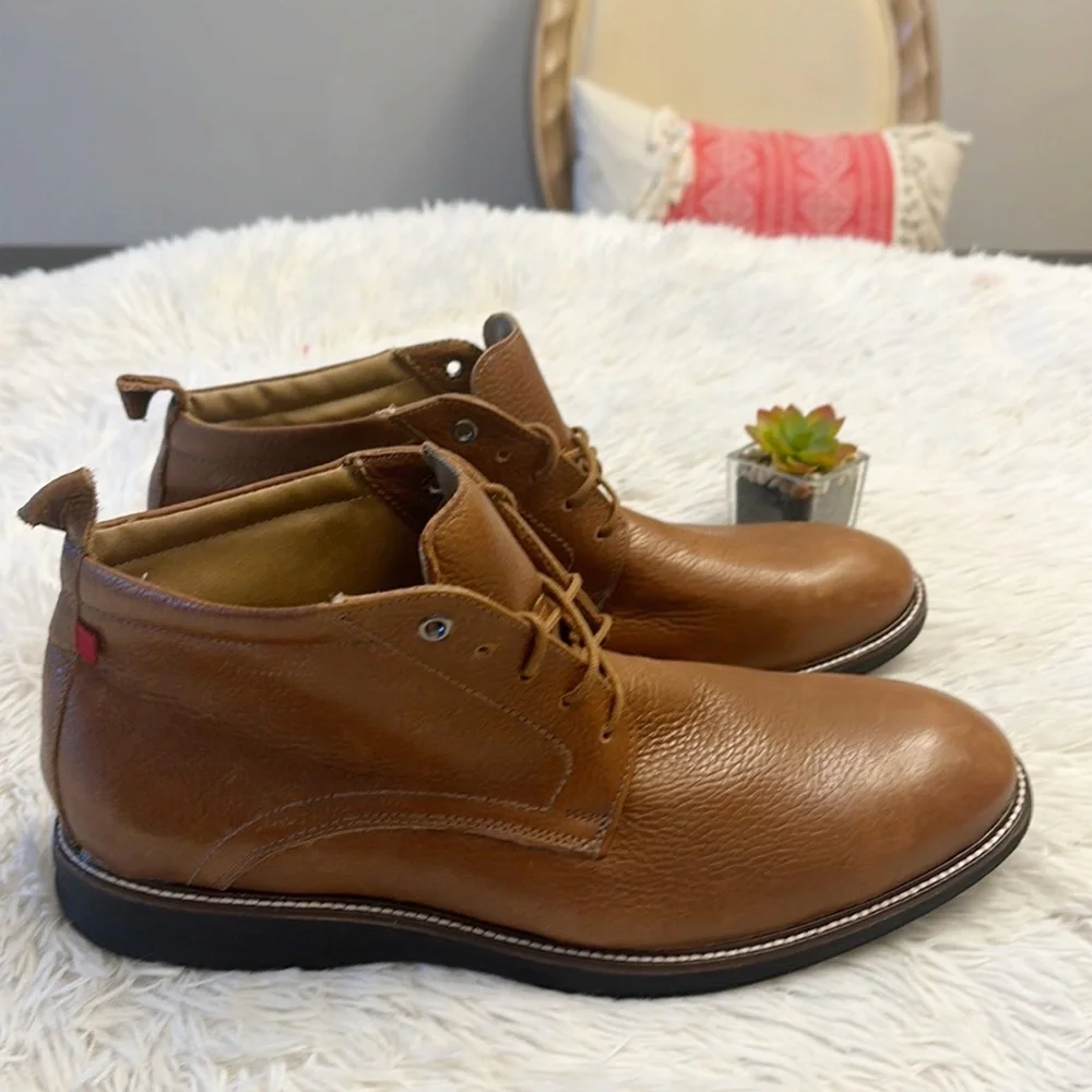 NEW $195 Marc Joseph New York Dover St. Brown leather chukka boots men size 13